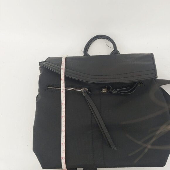 Botkier black nylon shoulderbag with logo straps and a leather flap - Picture 6 of 14